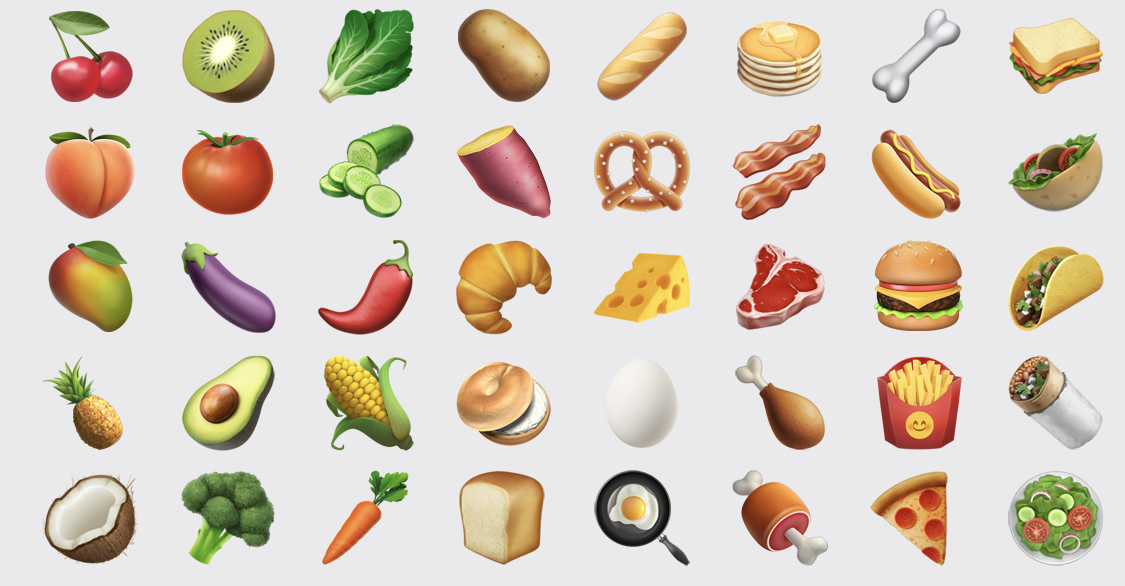 Breaking: dit zijn de nieuwe Food and Drinks-Emoji's