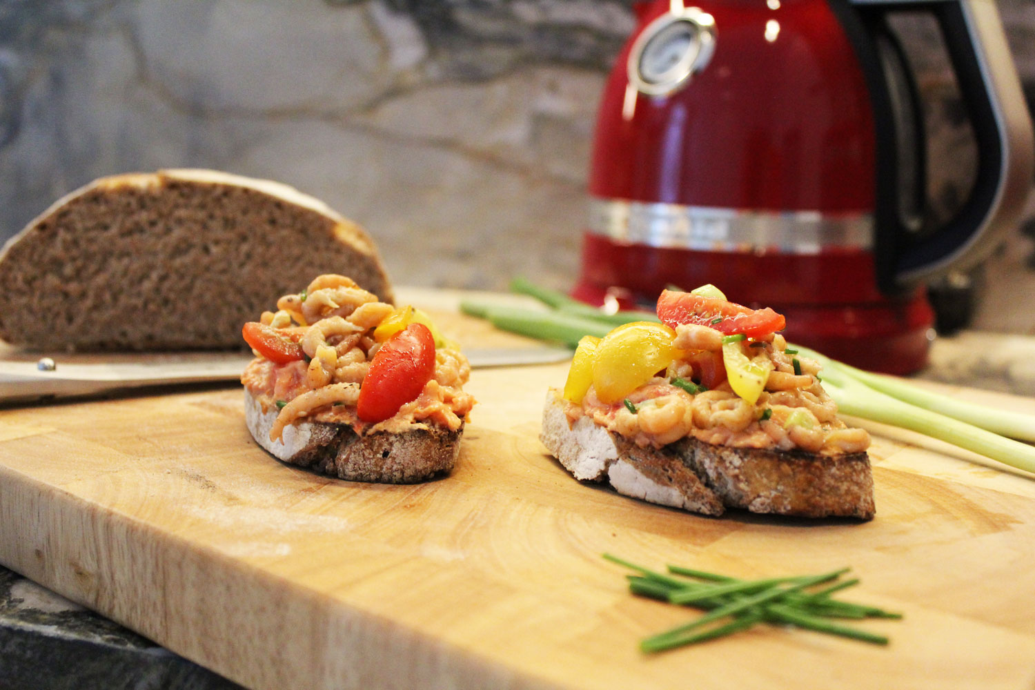 Toast Tomate Crevette met de KitchenAid Toaster #collab