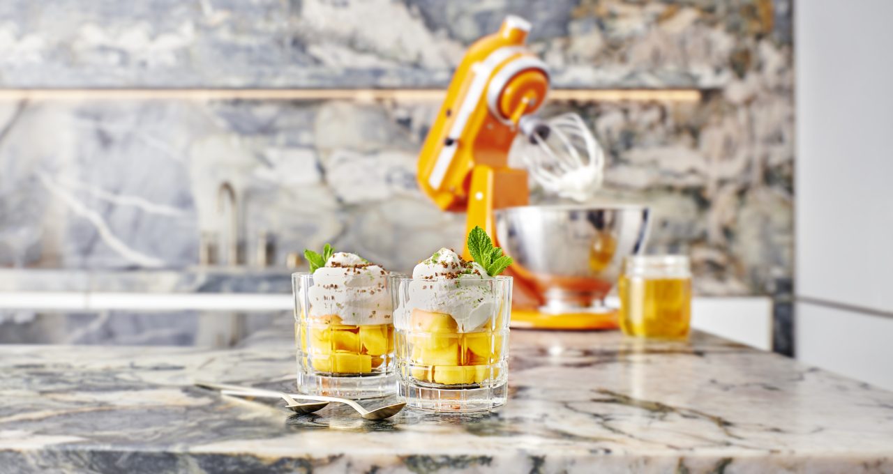 Mango met limoen honing-room samen met KitchenAid #collab
