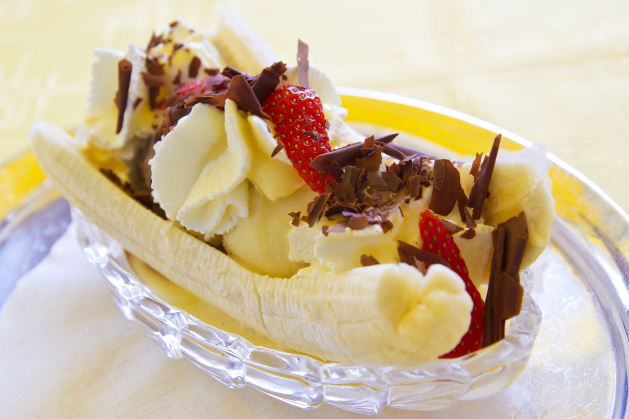 Waar komt de banana split vandaan?